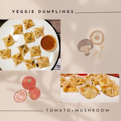 Veggie Dumpling - Tomato and Mushroom